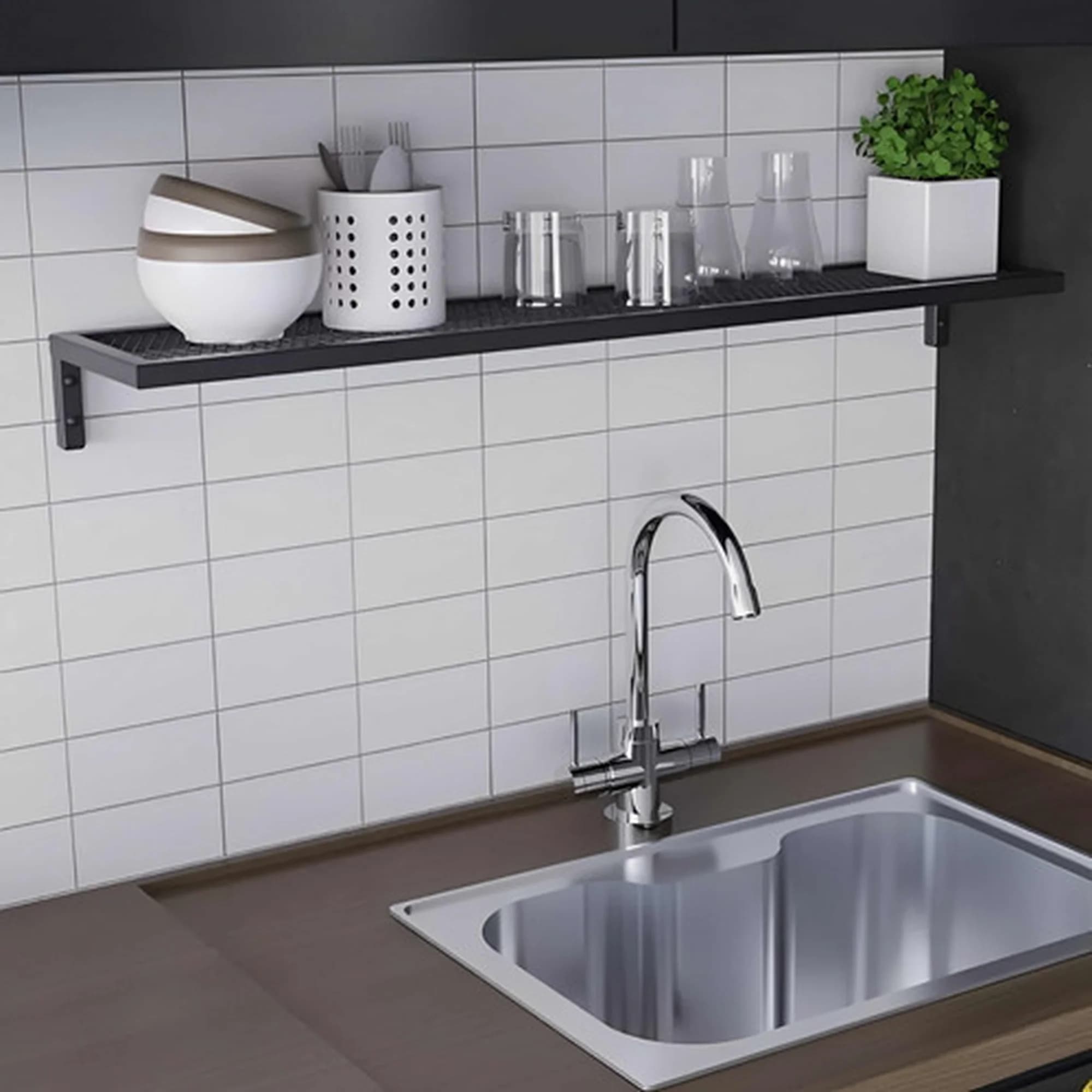 Prateleira Estilo Industrial com Tela 100x20