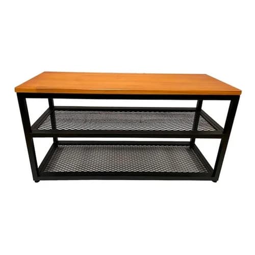 Sapateira Banco Organizadora Estilo Industrial 60cm