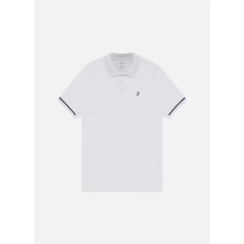 Camiseta Polo Masculina Slyce Branca
