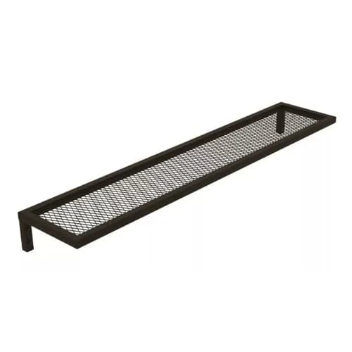 Prateleira Industrial Com Tela Expandida Quarto 100cm X 20cm Cor Preto