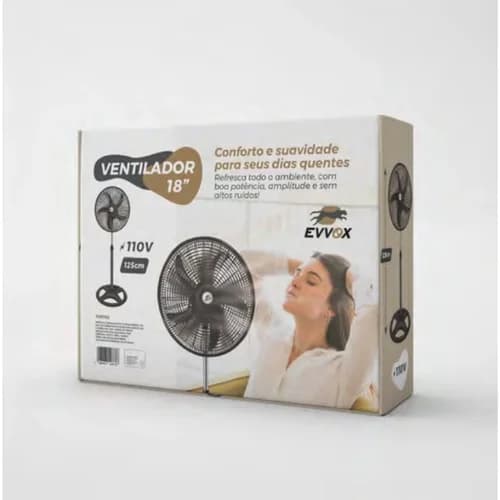 Ventilador Coluna 18 pol, 110v Evoox 02 Unidades